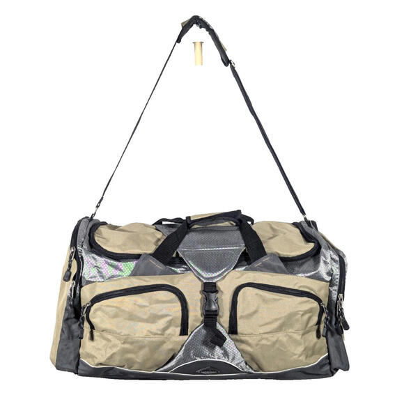 Duffel Bag Med-Large Size Overnight Travel Bag NEW Gym Sport Nylon Reflectors - Picture 2 of 9